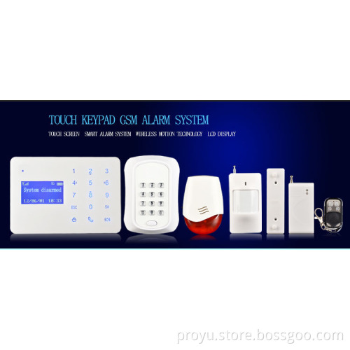Best Selling DC 12V Home Security Wireless GSM Burglar Alarm System PY-TGSM12